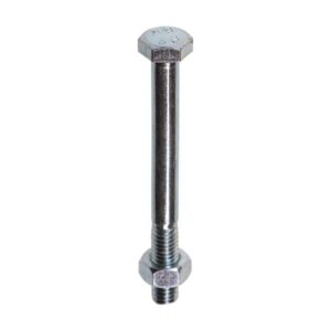 Zeskantbout met moer DIN 601/555 M20x 70 4.8 verzinkt