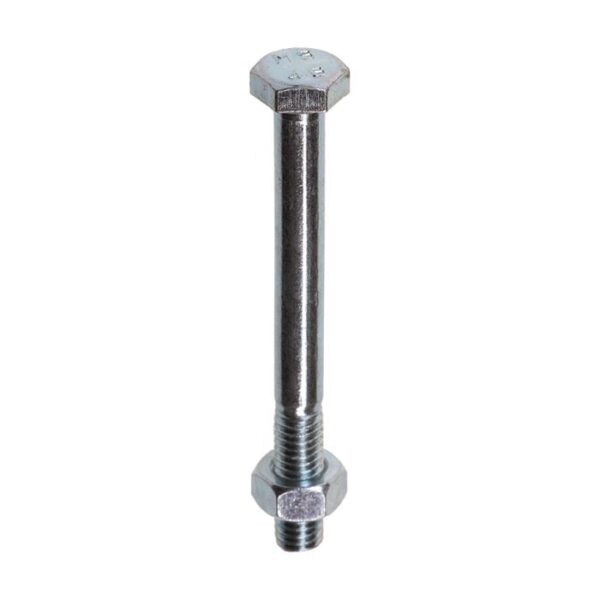 Zeskantbout met moer DIN 601/555 M20x100 4.8 verzinkt