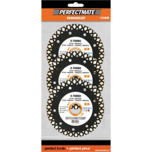 Perfectmate X-Turbo 3-in-1 voordeelset 125mm universeel en beton