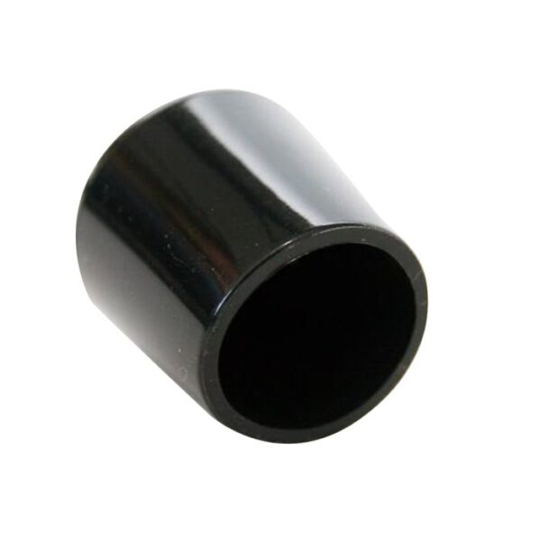 QlinQ pootdop omsteek rond zwart 10mm; 4 per verp