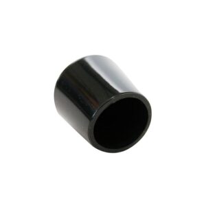 QlinQ pootdop omsteek rond zwart 13mm; 4 per verp
