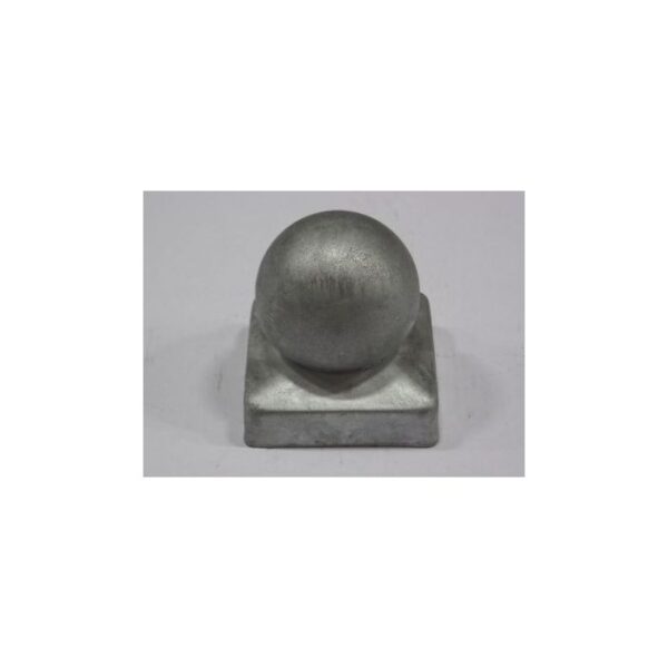 productafbeelding_11605_13.jpg paalkap met bol, 71x71 mm., staal thermisch verzinkt.