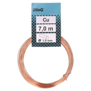 QlinQ koperdraad 1mm; rol van 7mtr