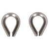 QlinQ puntkous 6mm groef rvs; 2 per verp