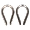 QlinQ puntkous 8mm groef rvs; 2 per verp