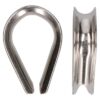 QlinQ puntkous 10mm groef rvs; 2 per verp