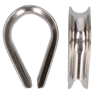 QlinQ puntkous 10mm groef rvs; 2 per verp