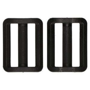 QlinQ textielbandspanner 40mm zwart; 2 per verp