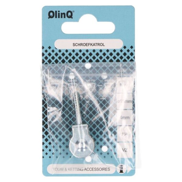 QlinQ schroefkatrol 15mm verzinkt