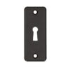 QlinQ sleutelgatplaat 83x24mm aluminium zwart; blister