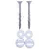 FISI closet bevestigingsset 6.6x60 vk A2, rozet en afdekkap chroom