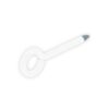 Herag schroefoog 50x14mm wit geplastificeerd