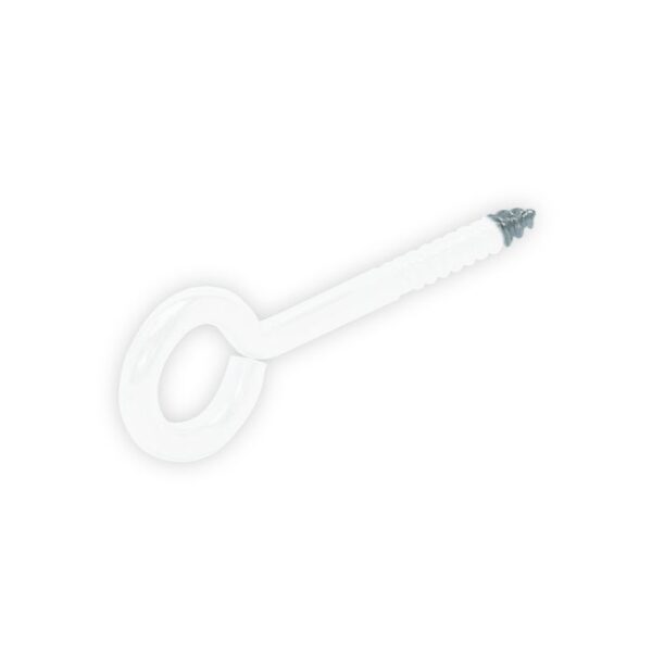 Herag schroefoog 50x14mm wit geplastificeerd