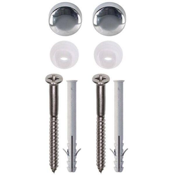FISI closet beves.set 6.0x90/54 vk vz, plug, rozet en afdekkap chroom