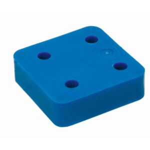 GB drukplaat zonder sleuf 20mm blauw; 48 per zak