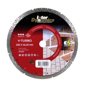 InterDynamics V-Turbo Battery Power diamantzaagblad 230x22.23mm