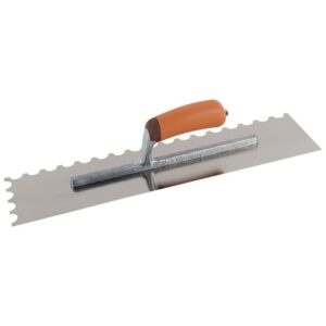 Super Prof lijmspaan 480x120mm rvs halfrond 20x10mm SG