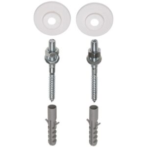 FISI fonteinbev.set stokeind M6x 80+plug, ring M6, moer M6, geleidring
