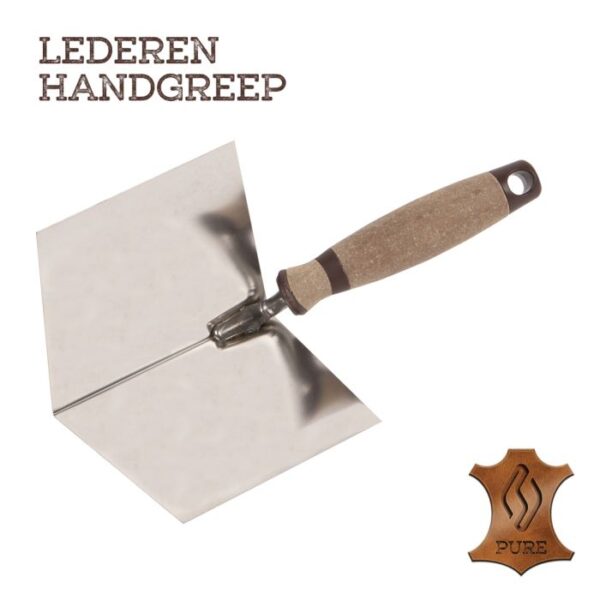 Super Prof Eco Pure hoekschop inw. scherpe hoek 100x75mm rvs LG