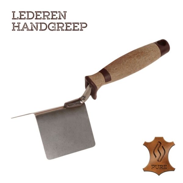 Super Prof Eco Pure hoekschop uitw. dubbeltje rond 80x25mm rvs LG