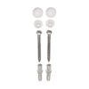 FISI closet bevestigingsset DIN571 6x70 vz, plug, rozet, afdekkap wit
