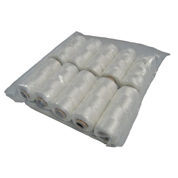 Super Prof tegelsnoer geslagen 3 strengs PA wit 1,3mm 150m; 10 st