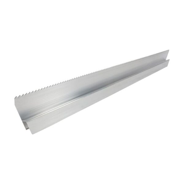 Super Prof wandrij aluminium h-profiel lengte 200cm vertand