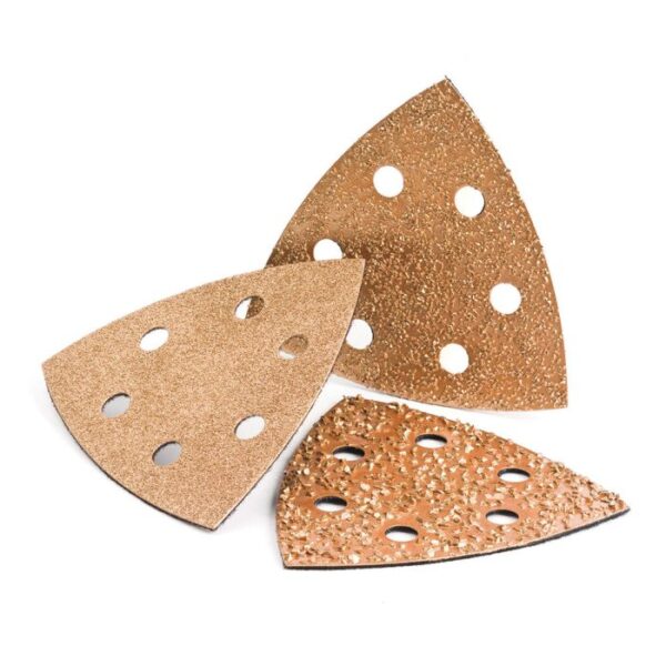 Carbide, delta schuurplaat, 3x90 mm velcro G60