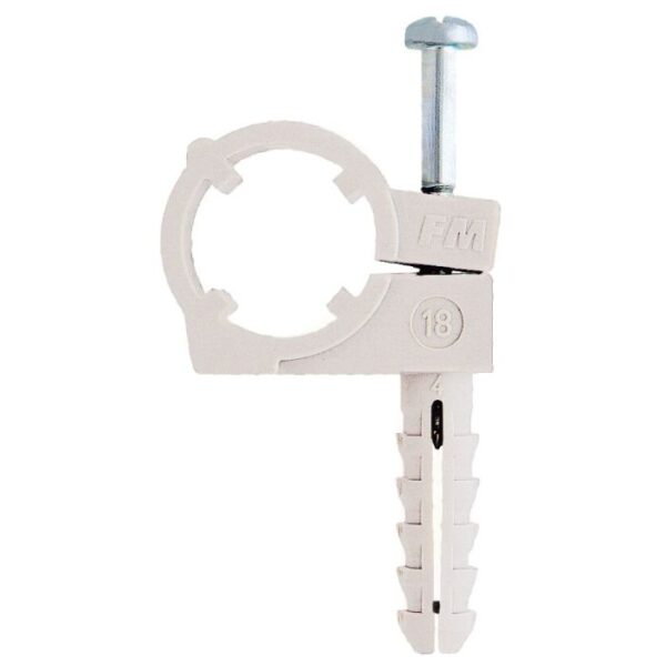 FM CTN buisklem met meegegoten plug voor 1 buis met diameter 20mm