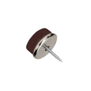 productafbeelding_64_25.jpg QlinQ viltglijder+schroef 24mm metaal+vilt bruin; 8 per verp