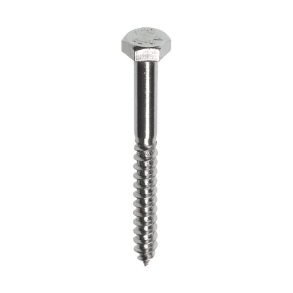 Golfplaatbout DIN 571 7x150 rvs A2; 100 per verp