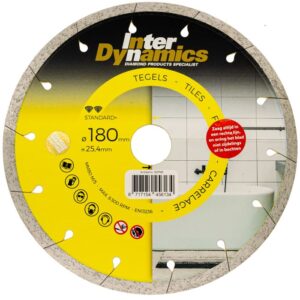 productafbeelding_7671_12.jpg InterDynamics Tegel Standard+ diamantzaagblad 180mm, 25.4mm