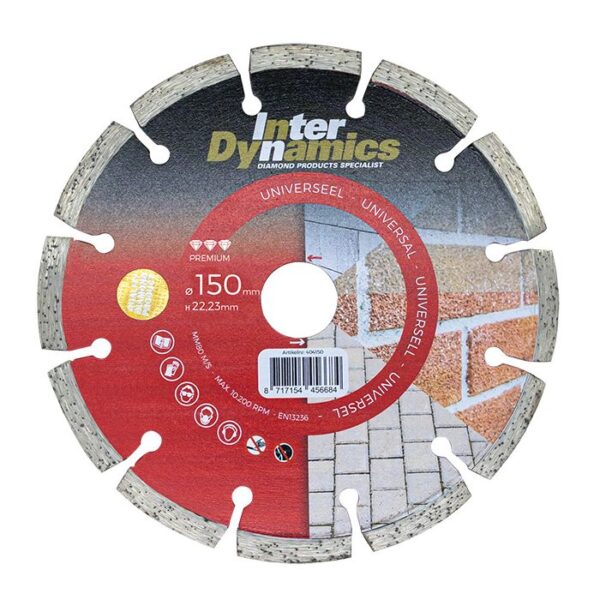 productafbeelding_7751_12.jpg InterDynamics Universeel Premium diamantzaagblad 150mm, 22.23mm