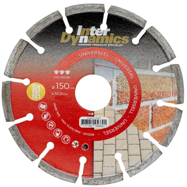 productafbeelding_7752_12.jpg InterDynamics Universeel Premium diamantzaagblad 150mm, 30.0mm