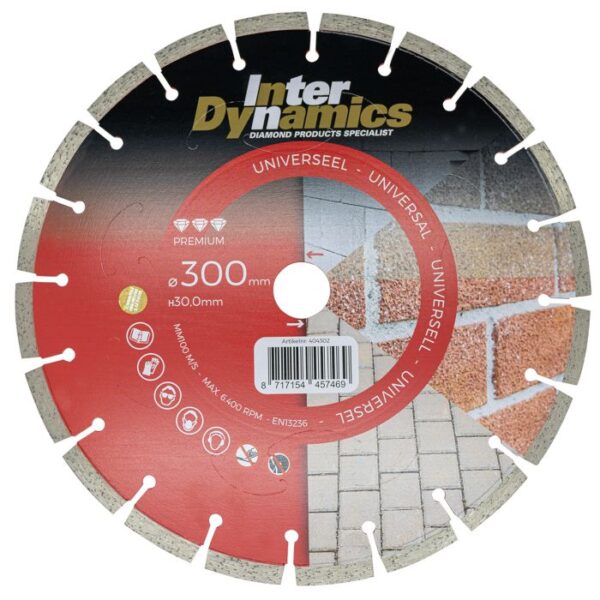 productafbeelding_7760_12.jpg InterDynamics Universeel Premium diamantzaagblad 300mm, 30.0mm