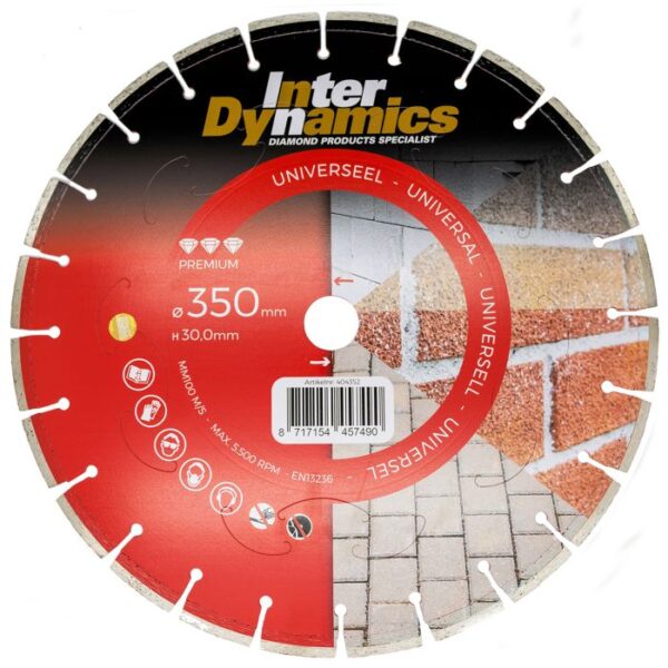 productafbeelding_7764_12.jpg InterDynamics Universeel Premium diamantzaagblad 350mm, 30.0mm