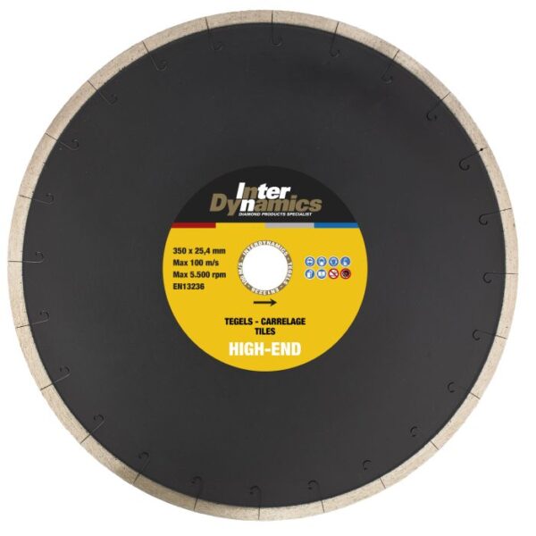 InterDynamics Tile Power High-End diamantblad 350mm, 30.0mm
