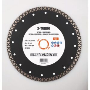 Perfectmate X-Turbo diamantzaagblad 230mm asgat 22.23mm