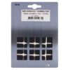 QlinQ zelfklevend anti-krasvilt 25x25mm bruin;  2 vel met 9 stuks