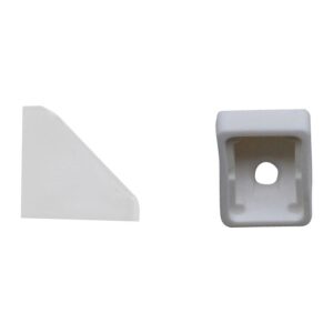 QlinQ hoekverbinder 21x21x22mm kunststof wit; 8 per verp